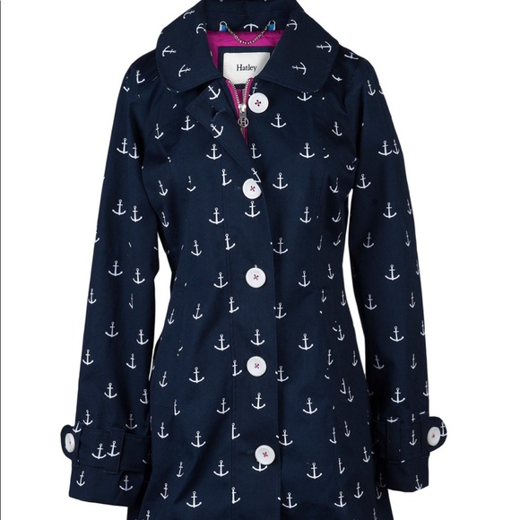 Hatley Nautical Anchors coat - Picture 1 of 15
